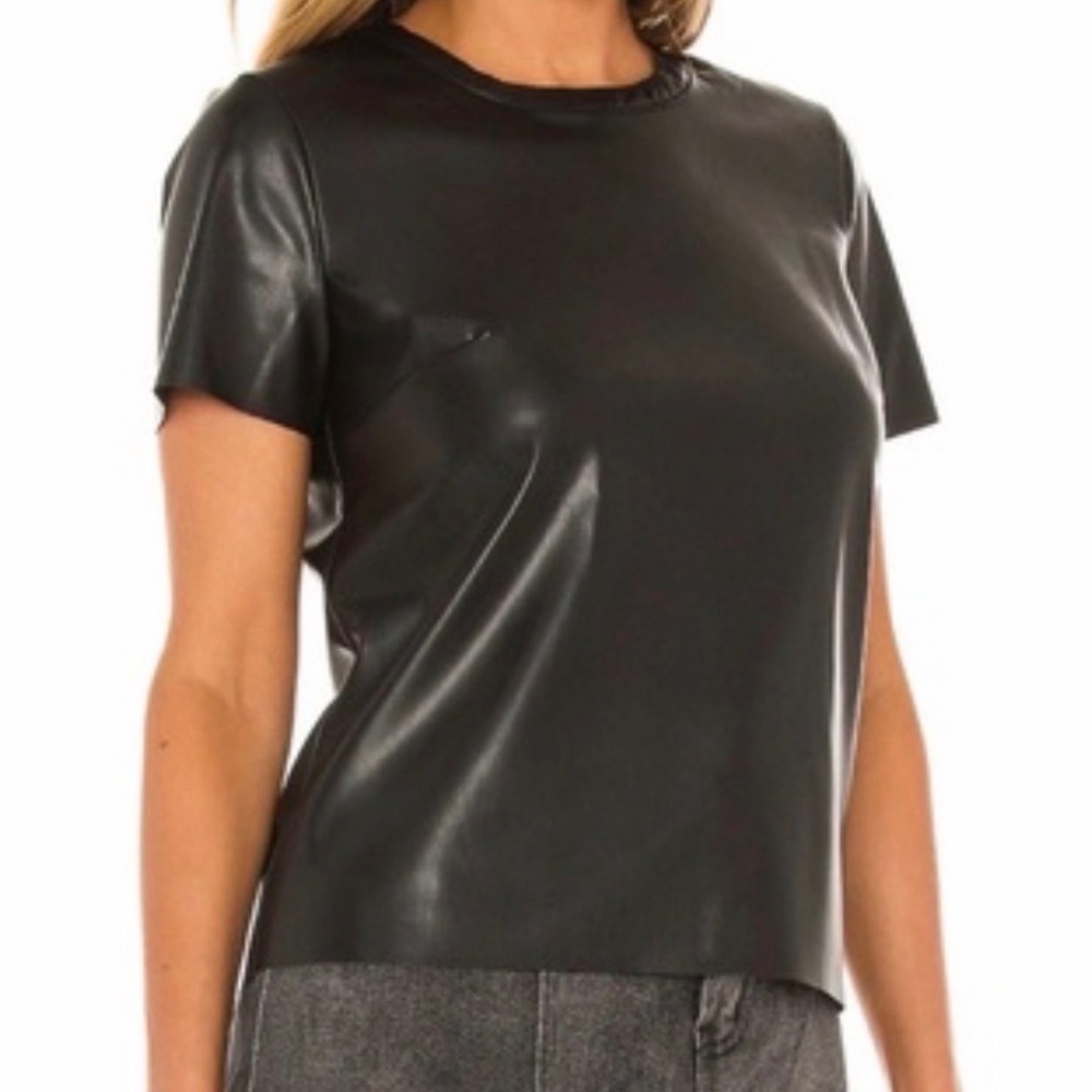 Bailey 44 faux leather shirt